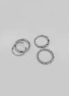 Tromue 4-Set Silver Ring