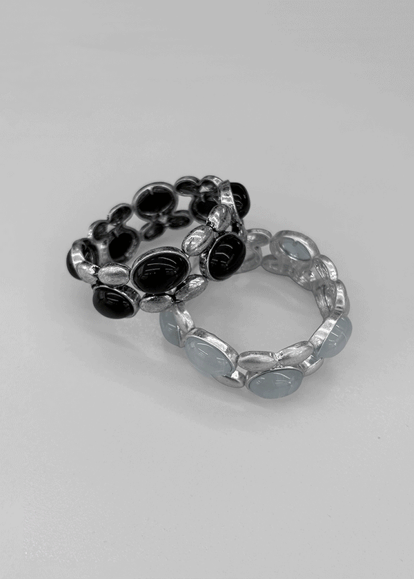 Caricature Onyx Bold Banding Bracelet