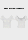 [MADE] Easy Backless Short Sleeve T-shirt With Cap