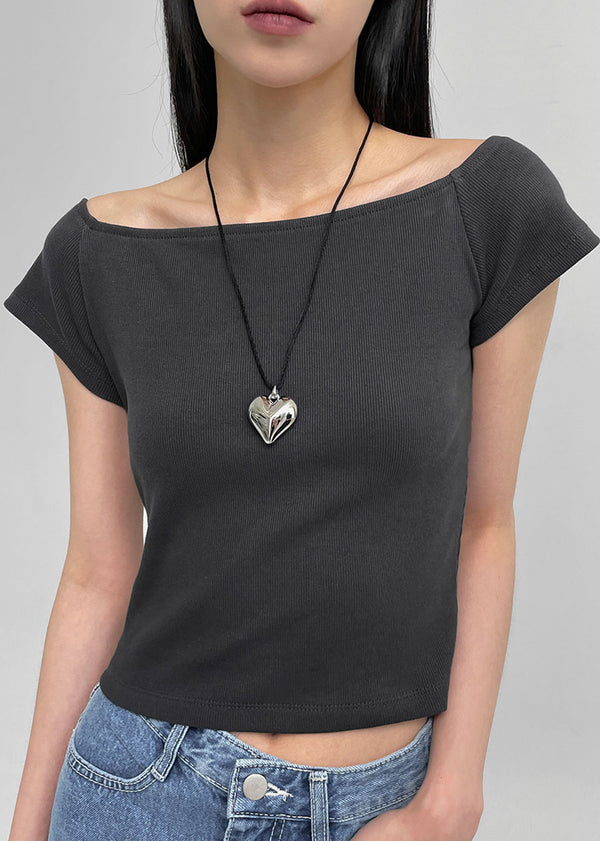 [MADE] Pilot 2-Way Off-Shoulder Short Sleeve Tee