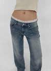 [MADE] Roan Low Waist Straight Denim Pants