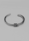 La Tene Silver Twist Open Bracelet