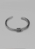 La Tene Silver Twist Open Bracelet