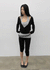 Dinea Ribbed Jogger Leggings Elastic Pants