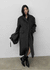 Pennyol Quilted Wool Long Coat (50% Wool)