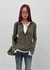 Idney Deep Collar Long Sleeve Tee (50% Wool)