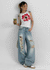 Hellji Summer Damage Wide Denim Pants