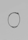 Kingver Mother-of-Pearl Silver Ball Bracelet