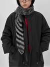 Romme Striped Angora Muffler