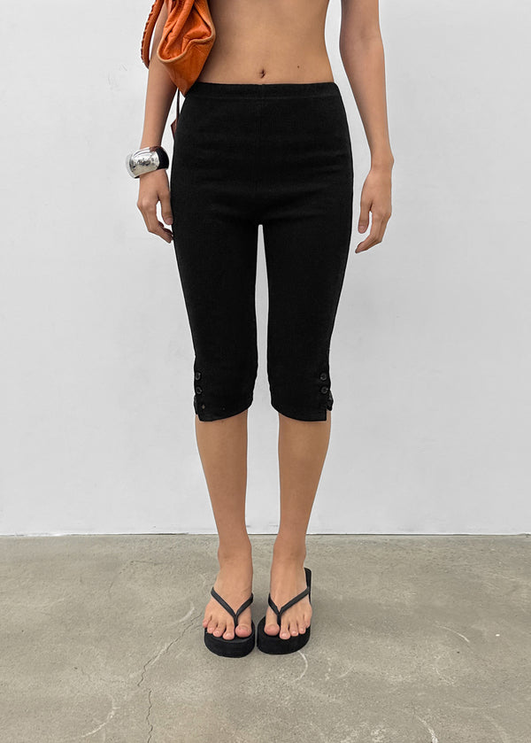 Gongia Button Capri Pants