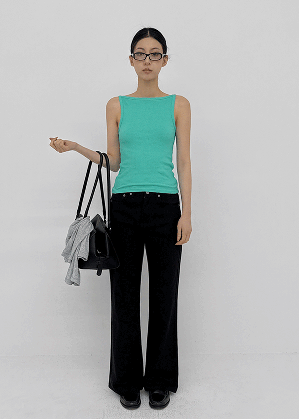Roavo Boat Neck Sleeveless