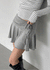 Kangson Banding Strap Flare Mini Skirt