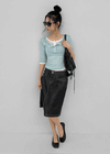 Morety Summer Henley Neck Sleeveless Tee