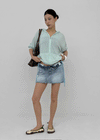 Shelter Denim Mini Skirt