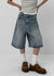 Horemt Washed Bermuda Denim Pants