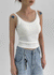 Dupong Lace Strap Sleeveless Top (Built-in Cap)