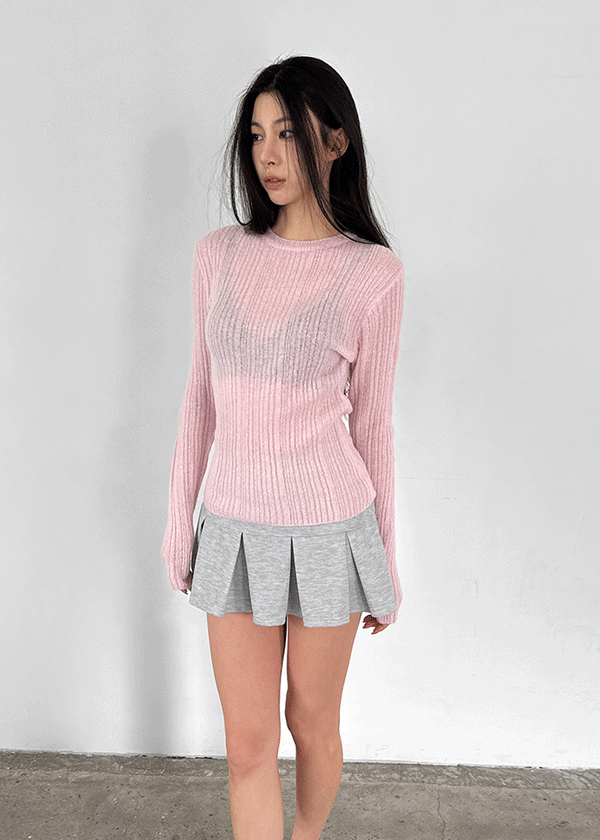 Contem Ribbed Round Wool Knit