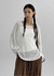 Heybin Summer Loose Fit Boat Neck Knit