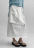 Blangt Wrap Nylon Long Skirt