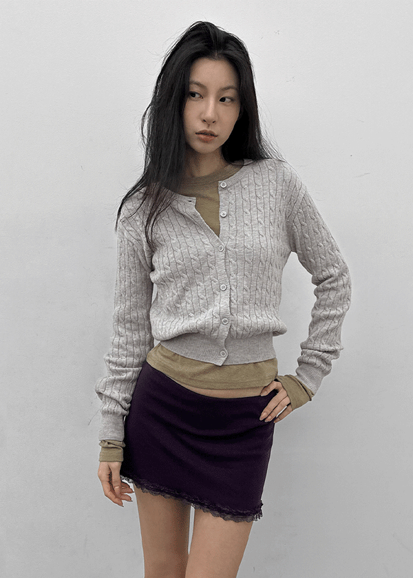 Cool cable knit cardigan