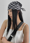 Tochia Chiffon Check Scarf