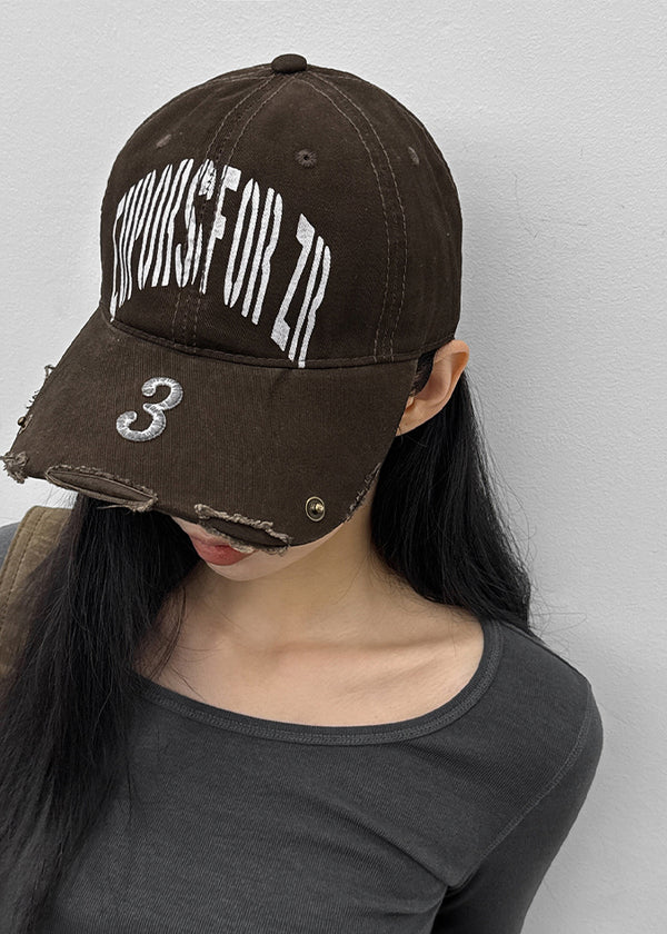 Number Crack Vintage Ball Cap