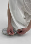 Tinen Nylon Layered Skirt Pants