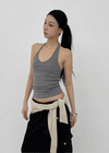 Noah Asymmetrical V-neck Halter Sleeveless