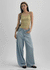 Elton Summer Washing Wide Denim Pants