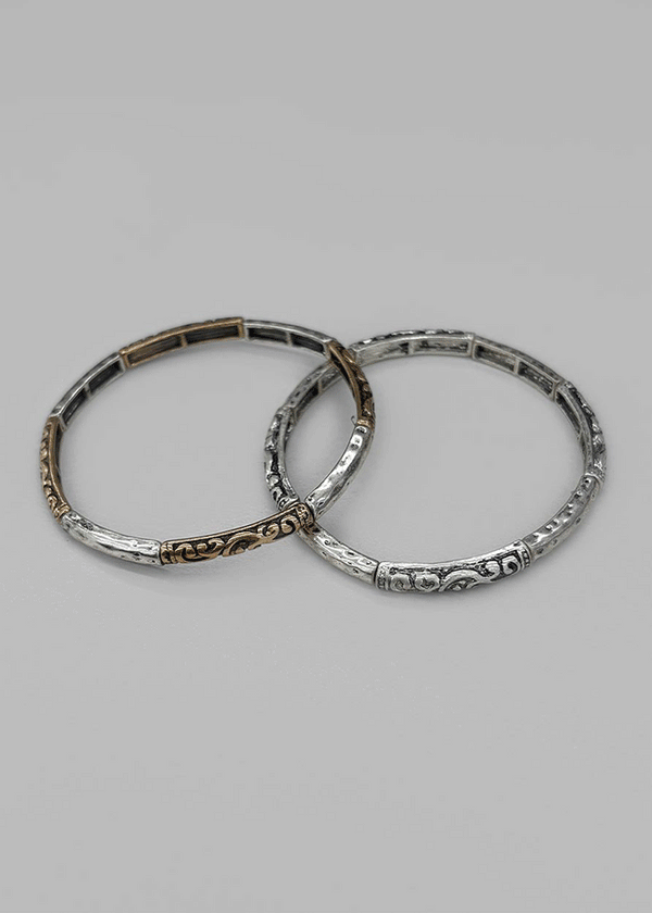 Lasik Vintage Silver Ring Bracelet