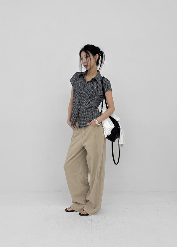 [MADE] Rolly Back-Pocket Summer Wide Cotton Pants