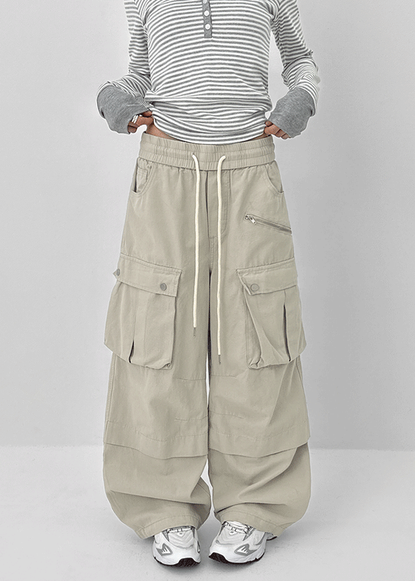 Bependo Balloon Wide Cargo Pants