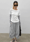 Meld Stripe Layered Long Sleeve Tee