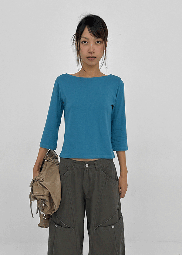 Maiden Boat Neck Sleeveless Tee