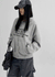 Tomak Lettering Loose Fit Hooded Zip-up