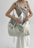 Okidu Leather Big Shoulder Bag