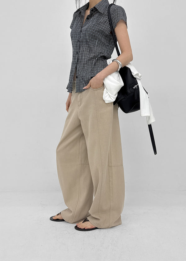 [MADE] Rolly Back-Pocket Summer Wide Cotton Pants