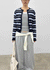 Pju Striped Round Knit Cardigan