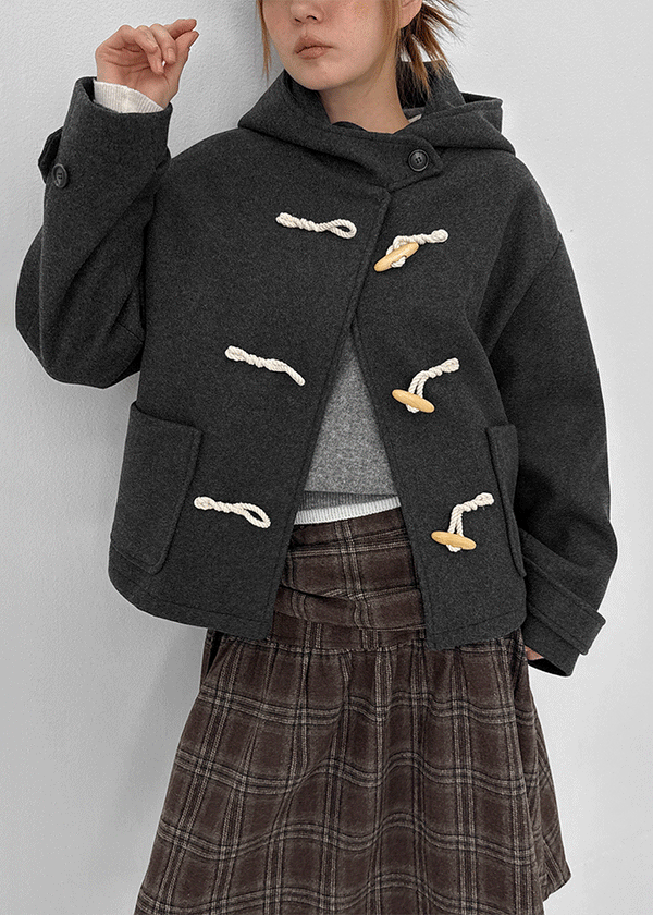 Bollen Duffel Quilted Hooded Short Coat (1 Oz)