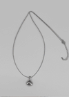 Tingfer Silver Drop Pendant Necklace