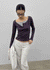 Anvil Layered Henley Neck Long Sleeve Tee
