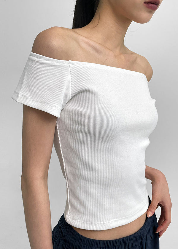 [MADE] Pilot 2-Way Off-Shoulder Short Sleeve Tee