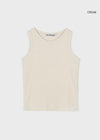 [B-BASIC] Round Neck Ribbed Sleeveless Long Ver.
