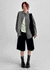 Noir Cotton Studded Bermuda Shorts