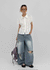Chemnock Washed Distressed Wide Denim Pants