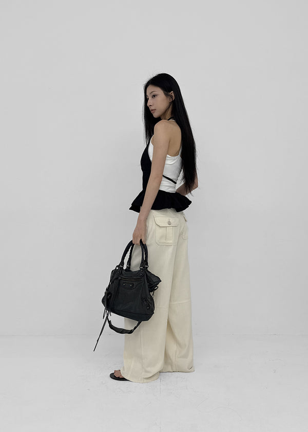 [MADE] Rolly Back-Pocket Summer Wide Cotton Pants