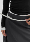 Tutil Square Slim Leather Belt
