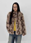 Syntro Duffle Two-tone Fur Jacket