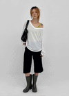 Chachu V-neck Striped Summer Long Sleeve Tee