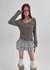Rahin Stripe U Neck Long Sleeve T-shirt